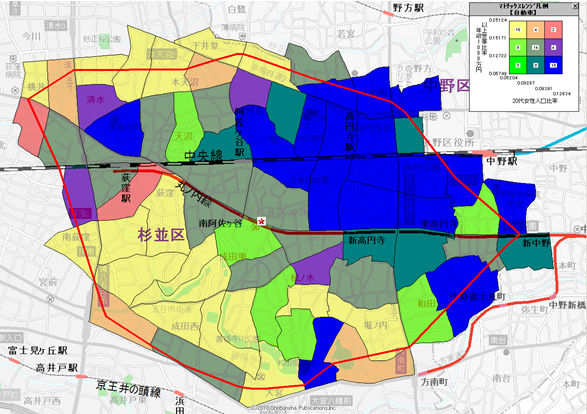 統計データを併用し配布エリアの最適化